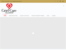 Tablet Screenshot of griefcarefellowship.org